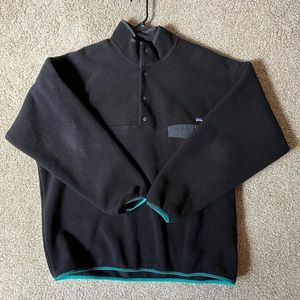 Men's Patagonia Black Synchilla Fleece Pullover